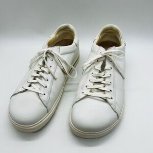 BIRKENSTOCK MEN’S WHITE LEATHER LACE UP SNEAKERS SIZE 12